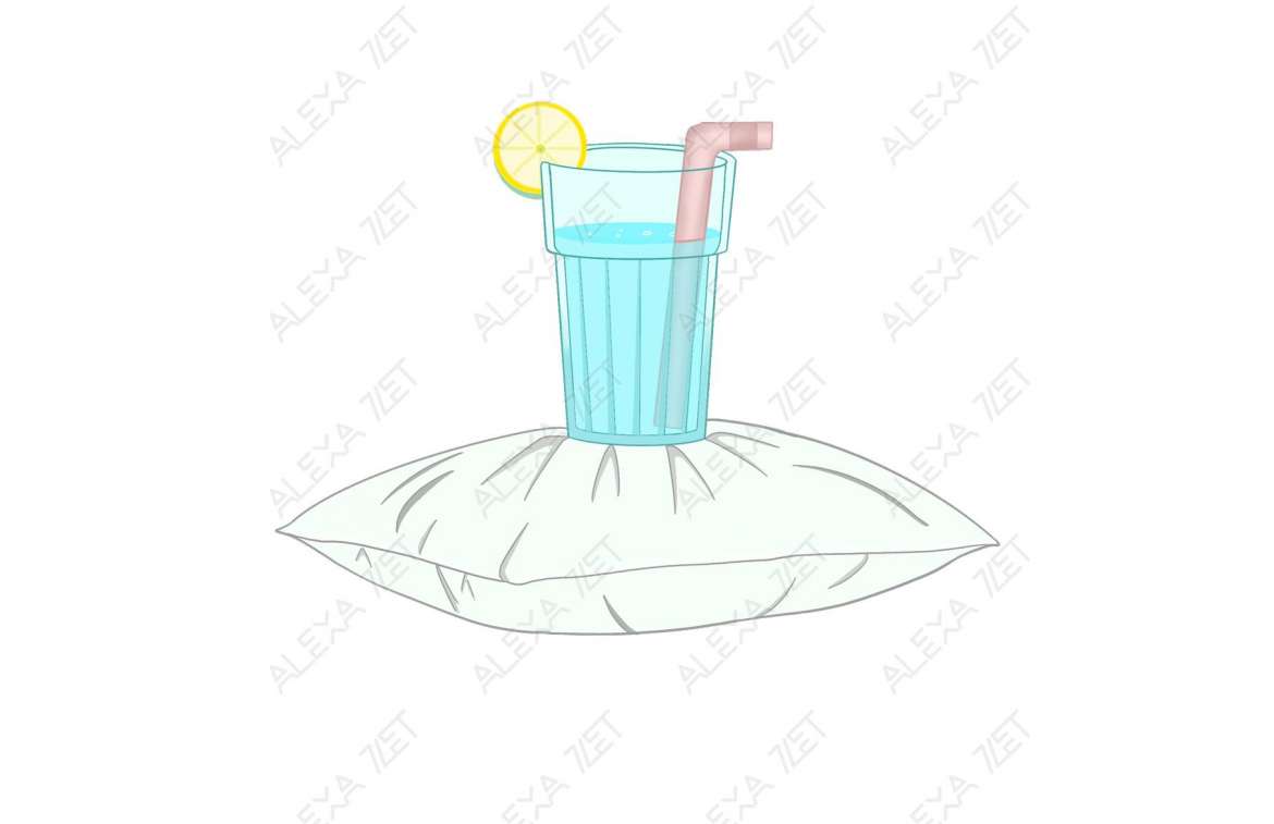 Graphic Design - Water Cup Emote by Alexa Zet